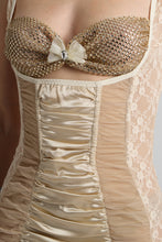 Load image into Gallery viewer, Mini dress with crystal bra