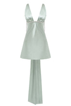 Load image into Gallery viewer, Lace mini dress with a bow