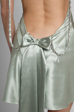Load image into Gallery viewer, Lace mini dress with a bow