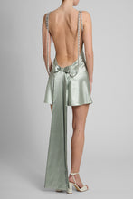 Load image into Gallery viewer, Lace mini dress with a bow