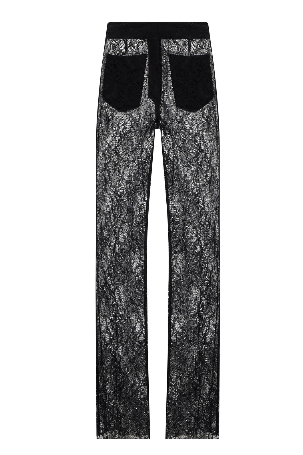 LACE PANTS WITH CRYSTAL POCKETS