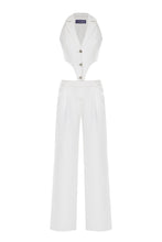 Load image into Gallery viewer, Jumpsuit with crystal hearts button