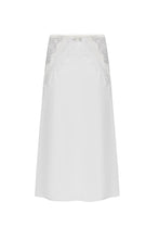 Load image into Gallery viewer, Midi satin skirt with crystal sides