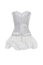 Load image into Gallery viewer, Mini ballerina dress with crystal corset