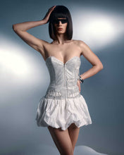 Load image into Gallery viewer, Mini ballerina dress with crystal corset