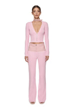 Load image into Gallery viewer, Knitted jumper with vegan leather choker