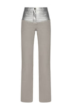 Load image into Gallery viewer, Knitted pants with vegan leather