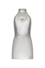 Load image into Gallery viewer, Vegan leather mini dress with open back