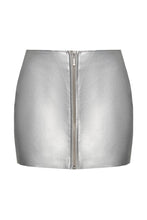 Load image into Gallery viewer, Vegan leather mini skirt