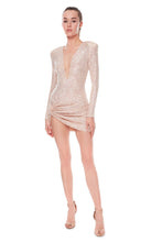 Load image into Gallery viewer, SEQUINS LONG SLEEVE DRESS