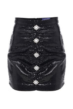 Load image into Gallery viewer, Sequins skirt with crystal butons