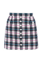 Load image into Gallery viewer, Mini skirt with crystal buttons