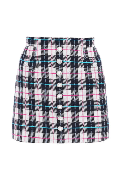 Mini skirt with crystal buttons