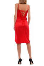 Load image into Gallery viewer, Corset dress with crystal belt