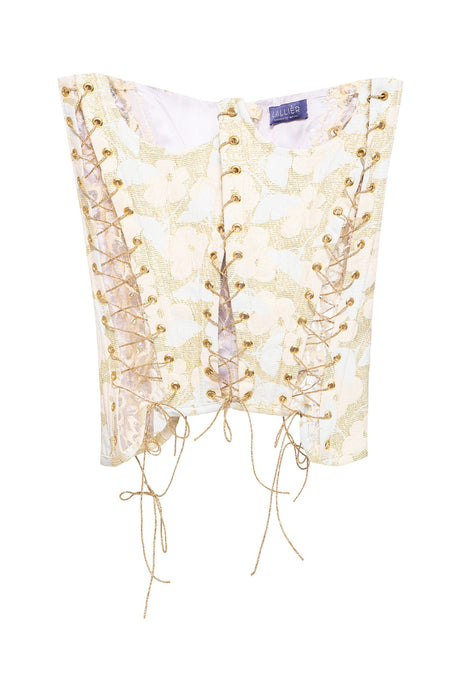 BROCADE LACE-UP CORSET