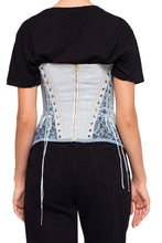 Load image into Gallery viewer, DENIM LACE-UP CORSET