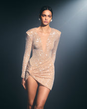 Load image into Gallery viewer, SEQUINS LONG SLEEVE DRESS